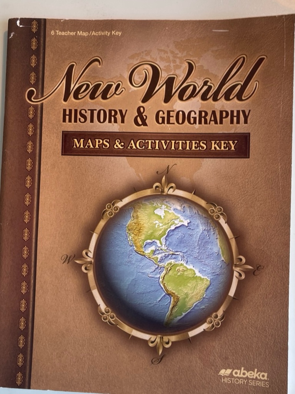 Abeka New World History & Geography Maps & Activities Key - Brown